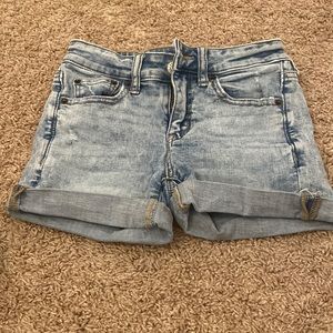 American Eagle jean shorts.